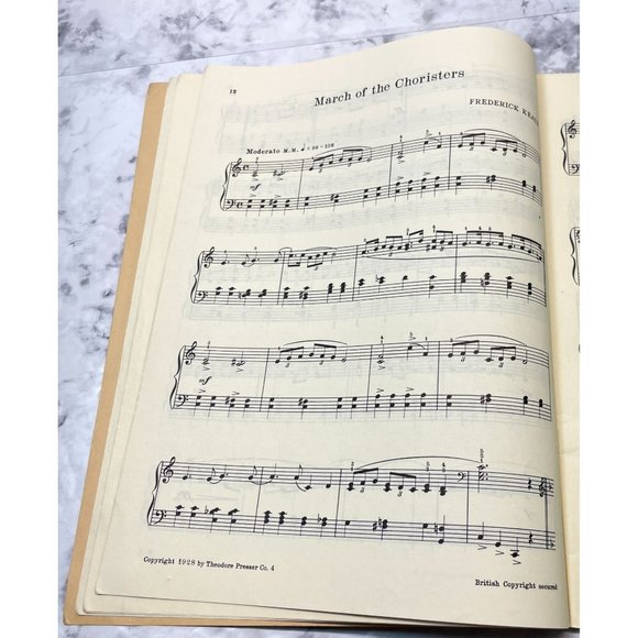 A Book of Indoor Marches for the Pianoforte 1928 Songbook Piano Sheet Music - Picture 4 of 7